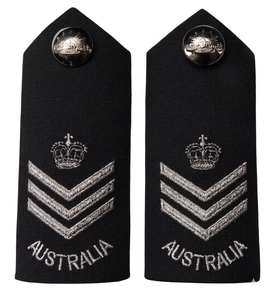 Insignia de hombro de alta calidad para uniforme australiano, parche de primera calidad con diseño bordado personalizado, insignia de grado. - Product Image 1