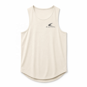 Chaleco Deportivo Casual de Poliéster de 230 GSM para Hombre, Camiseta sin Mangas con Logotipo para Fisicoculturismo y Fitness - Product Image 4