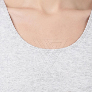 Soutien-gorge de sport respirant et écologique pour femme, grande taille, avec logo frontal, en polyester/coton, maintien moyen, sans coutures - Product Image 5