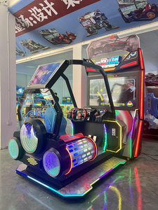 Machine de jeu de course commerciale ultra-rapide à vitesse maximale, cabinet d'arcade de luxe avec cage de sécurité pour un joueur et zone de jeu - Product Image 4