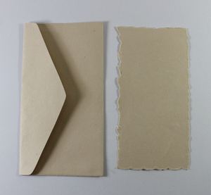 Hot Sale Envelop Set 250 Gsm Deckled Edge Card With Matching Envelop Recycled Handmade Paper From Cotton - Product Image 1