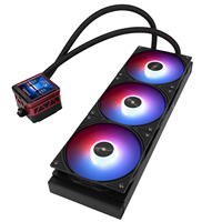 Refroidisseur de processeur AIO Thermalright Frozen Warframe 360 ULTRA BLACK ARGB avec écran IPS de 2,88 pouces, pompe 3000 tr/min, compatible Intel LGA 1851 AM5, pour PC
