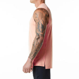 เสื้อกล้ามคอสูงสำหรับออกกำลังกายผู้ชาย คุณภาพสูง ขายส่ง ปรับแต่งลายปักได้ - Product Image 2