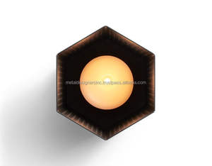 S/3 Elegant <b>Metal</b> Hexagon Cut-Out <b>Candle</b> <b>Holders</b> & <b>Lanterns</b> Outdoor Home & Living Room Bed Room Decor Tableware & <b>Candle</b> <b>Jars</b> - Product Image 5