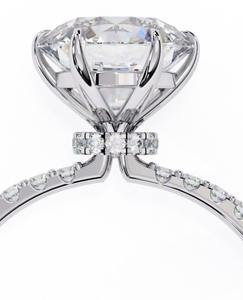 Elegante Anillo de Boda con Diamantes Incrustados para Mujer, Plata de Ley, Regalo de Compromiso para Mujer - Product Image 5