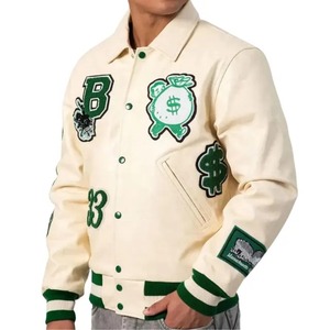 แจ็คเก็ตวินเทจสไตล์วิทยาลัยสำหรับผู้ชาย เสื้อเบสบอลแบบ Varsity กันน้ำ ระบายอากาศได้ดี รับผลิตตามแบบ OEM ขายส่งจากโรงงาน - Product Image 5