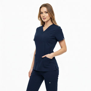 High Quality Custom Medical Scrub <b>Set</b> for Women Wholesale Hospital <b>Doctors</b> and Nurses Female Nursing Scrub Uniforms - Product Image 5