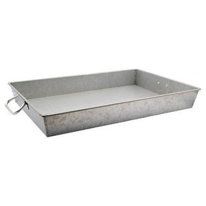 Impresionante Bandeja de Servir de Hierro Galvanizado con Asa, Estilo Rústico, para Servir Comida y Decorar el Hogar, Apta para Lavavajillas - Product Image 2