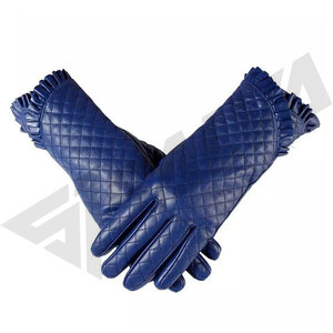 Women's Genuine Sheep Skin Leather Dress Gloves <b>Black</b> Gun Metal Zipper New Fashion for Daily Life Parties Winter Outdoor Use - Product Image 6