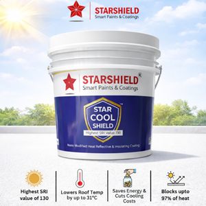 Solar Reflective Liquid Roof Coating for Terrace Concrete Roofs-Water Based Highest SRI 130 Heat Reduction & Weather Protection - Product Image 5