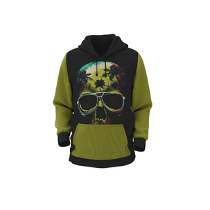 Sweat-shirt à capuche pour homme, manches régulières, en polaire tricoté uni, polyester, design décontracté avec poches, coupe régulière, vêtements d'hiver, streetwear - Product Image 3