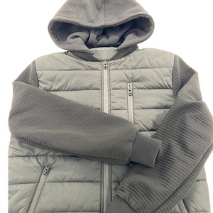 Service personnalisé OEM Doudounes d'hiver Manches polaires Respirant Réglable Sweats à capuche chauds Poches zippées Col montant Unisexe - Product Image 4