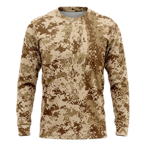 เสื้อยืดลายพรางยุทธวิธีแบบแห้งเร็ว แขนยาว สำหรับทุกเพศ - Product Image 3