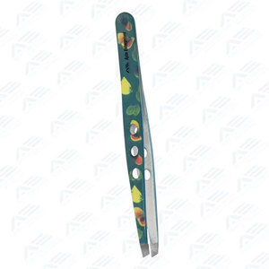 Productos de Cuidado de Belleza, Pinzas para Cejas Diagonales con Logotipo Personalizado, Pinzas para Cejas Inclinadas de Acero Inoxidable, Instrumentos de Belleza - Product Image 4