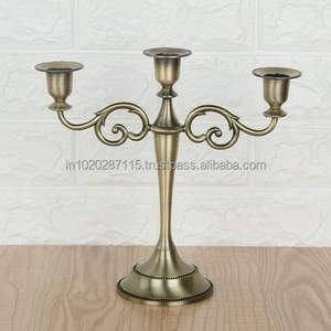 Candelabros de metal con acabado dorado para Decoración de mesa de vacaciones y tema de Evento de celebración de iluminación de velas festivas - Product Image 6