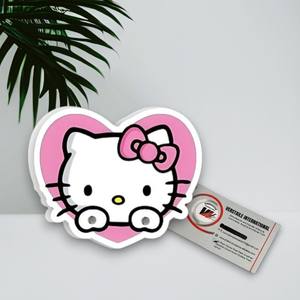แผ่นแม่เหล็กติดขนตาอะคริลิคทรงรูปไข่ลายเฮลโลคิตตี้น่ารัก ลายหัวใจ ดอกไม้ ผีเสื้อ แบรนด์ส่วนตัว ใช้ซ้ำได้ เป็นมิตรกับสิ่งแวดล้อม กันน้ำ - Product Image 4