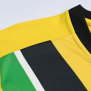 Conjunto de Fútbol Amarillo Verde para Hombre, Manga Corta, Cuello Redondo, Secado Rápido, Uniforme Estampado por Sublimación, Ropa Deportiva para Adultos - Product Image 3