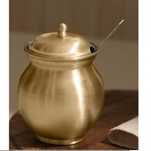 Contenedor de Acero Inoxidable Ecológico de Alta Calidad al por Mayor con Cuchara para Almacenar y Servir Aceite Ghee y Más en su Cocina - Product Image 2