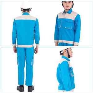 Tela de sarga resistente para ropa de trabajo duradera para la construcción, ingeniería y seguridad de los trabajadores de fábrica, uniforme industrial. - Product Image 3