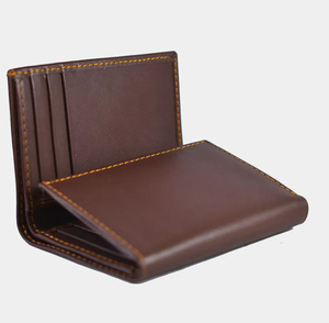 Portefeuille classique pour homme en cuir véritable, blocage RFID, fermeture à rabat, portefeuille court à double pli pour un usage quotidien, cadeau, argent liquide - Product Image 6
