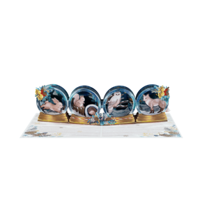 Tarjeta de Felicitación 3D Pop-Up de Alta Calidad, Tarjeta de Ánimos con Diseño de Olas, Tarjeta de Recuerdo para Amigos y Familiares, Personalizable - Product Image 4