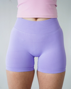 Shorts Deportivos de Cintura Alta para Mujer, Color Azul, Sin Costuras, Cintura Elástica, para Yoga, Gimnasio y Entrenamiento - Product Image 6