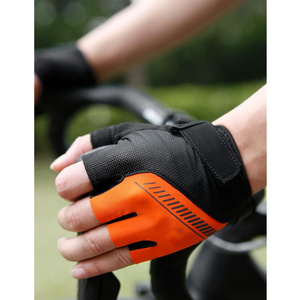 Top Quality Half Finger Cycling Gloves Padded Fingerless Bicycle Racing Gloves Stretchable Breathable Hot Sale Custom Logo - Product Image 2