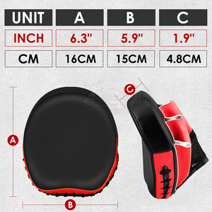 Pads de frappe en cuir de qualité supérieure pour l'entraînement de boxe, logo personnalisé, faible MOQ, confortables et respirants - Product Image 4