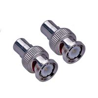Conector BNC Hembra 14 de Crimpado Duradero para Cable Coaxial RG 8/213, Adaptador de Comunicación RF Cromado para Exportación