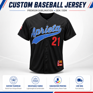 Uniforme de Béisbol Personalizable para Equipo Completo, Jersey Impreso 100% Poliéster de Secado Rápido y Transpirable con Nombre y Número Personalizados - Product Image 1