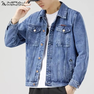 Best Supplier High Quality Breathable Denim <b>Men's</b> Denim <b>Jacket</b> Best Selling Soft Touch Fabric <b>Men</b> Out Door Denim <b>Jackets</b> - Product Image 4