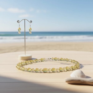 Collier artisanal en quartz citron de 47 cm, bijoux en pierres précieuses naturelles de qualité supérieure, vente en gros d'Inde, ensemble magnifiquement conçu - Product Image 3