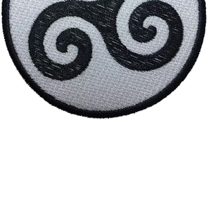 High Quality Handmade Custom Embroidered Twill Fabric Name Badge Applique Clothing Embroidery Patch Custom Colors <b>Designs</b> - Product Image 2