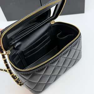 Bolsos de mujer de cuero genuino de lujo y alta calidad con cremallera, bolso cruzado de hombro, bolso de mano tipo clutch, bolsos de maquillaje con espejo - Product Image 2