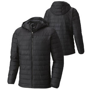 Veste d'hiver légère et chaude pour homme, avec logo et taille personnalisés, en duvet de canard, couleur unie, style doudoune matelassée. - Product Image 3