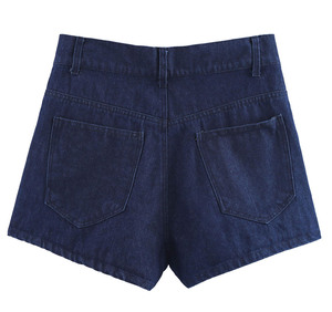Shorts en jean vintage taille mi-haute personnalisables avec logo pour femme – Style décontracté streetwear Y2K avec ceinture, idéal pour les fêtes – 100 % coton, séchage rapide, respirant - Product Image 2