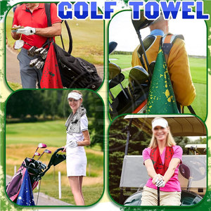 ผ้าขนหนูวาฟเฟิลสำหรับกอล์ฟ แห้งเร็ว เนื้อนุ่ม คุณภาพสูง สำหรับดูแลอุปกรณ์และการใช้งานกลางแจ้ง - Product Image 6