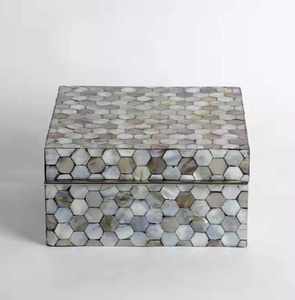 Elegant Bone Inlay <b>Box</b> for Jewelry Trinkets and <b>Keepsakes</b> Handmade Storage Tradebyd - Product Image 1