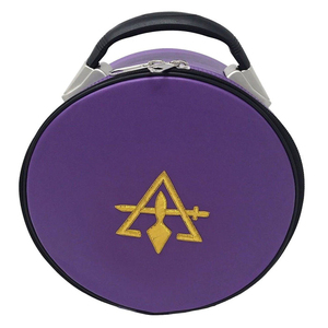 Estuche para Gorra de Sacerdote Superior Personalizado, en Cuero Rojo Elegante, Bordado, para Capítulo Real Arquimónico, ¡Gran Venta! - Product Image 3