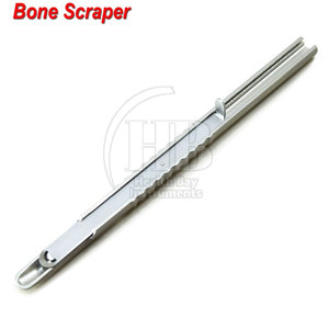 Instrument de grattage osseux dentaire en acier inoxydable, manuel, réutilisable, outil chirurgical certifié CE pour la chirurgie implantaire et le traitement buccal - Product Image 4