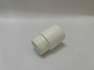 White Cylindrical PP Plastic <b>Bottles</b> With Screw Cap For Cosmetic Use - Product Image 6