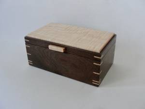 Luxury Walnut Wood Watch Bracelet Jewelry Box with Soft Grey Velvet Lining - Premium Multiple Slots Display Case Organizer - Product Image 4