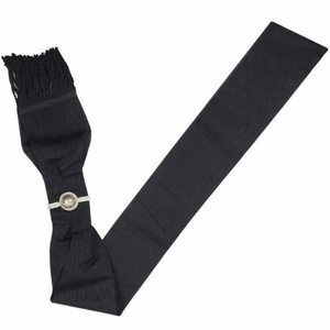 สายสะพายพิธีกรรมเมสันแบบครบชุด ลายปักสูงสีดำ ผ้ามัวร์ พร้อมตราอีสเทิร์นสตาร์ สำหรับข้าราชการประจำจังหวัด นักรบอัศวินเทมพลาร์ ตามกฎระเบียบภาษาอังกฤษ - Product Image 6