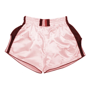 Pantalones Cortos de Muay Thai para Hombre, Rojos, Azules y Dorados, Bordados, de Satén, Cintura Media Elástica, Ecológicos, de Secado Rápido, con Logotipo Frontal Estampado por Transferencia de Calor - Product Image 2