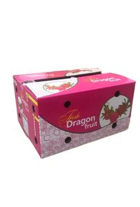 แผ่นกระดาษลูกฟูกทรงสี่เหลี่ยมผืนผ้าลายดราก้อนฟรุต3ชั้นบรรจุภัณฑ์แบบมีความยืดหยุ่นพิมพ์เคลือบยูวีขนาด40*30.5*21.5ซม. - Product Image 2