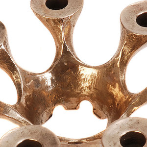 Candélabre en fonte à 7 bras, porte-bougies multiple, style rustique, vintage, antique - Product Image 3
