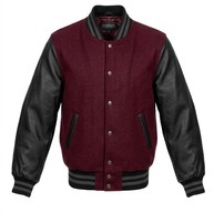 Veste universitaire en laine personnalisée, style classique rétro, bomber imperméable à col montant pour l'hiver