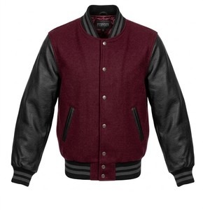 Veste universitaire en laine personnalisée, style classique rétro, bomber imperméable à col montant pour l'hiver - Product Image 2