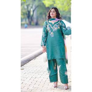 Hermoso conjunto de chifón (top y pantalón) con dupatta para fiestas: elegante y con estilo. - Product Image 5