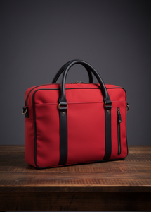 Sacoche de bureau portable grande capacité, style simple, en PU, légère, avec fermeture éclair, pour ordinateur portable, à porter en bandoulière - Product Image 3